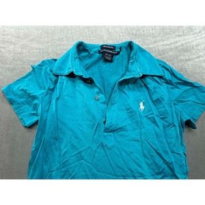 Ralph Lauren Golf Women Golf Shirt Classic Golf Fit Teal Size XS